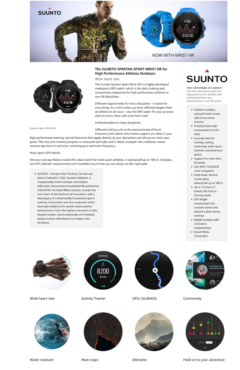 2nd most important – Suunto